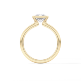 Radiant Half Bezel Lab Grown Diamond Engagement Ring