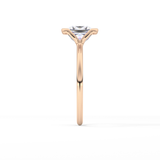 Princess Half Bezel Lab Grown Diamond Engagement Ring