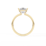 Princess Half Bezel Lab Grown Diamond Engagement Ring