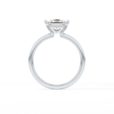 Princess Half Bezel Lab Grown Diamond Engagement Ring