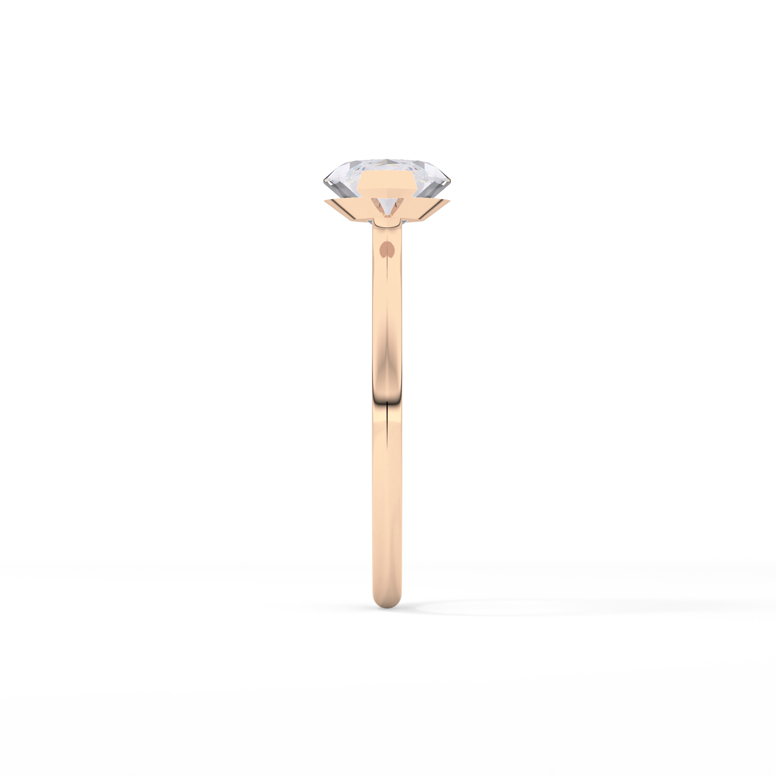 East West Marquise Solitaire Lab Grown Diamond Engagement Ring