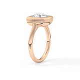 Round Bezel & Solitaire Lab Grown Diamond Engagement Ring