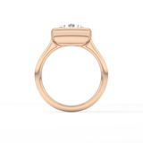 Round Bezel & Solitaire Lab Grown Diamond Engagement Ring