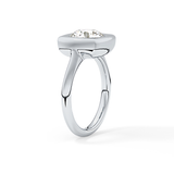 Round Bezel & Solitaire Lab Grown Diamond Engagement Ring