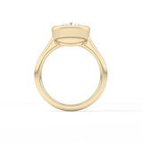 Cushion Bezel & Solitaire Lab Grown Diamond Engagement Ring