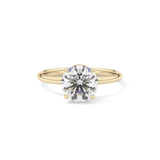 Round Solitaire Lab Grown Diamond Engagement Ring