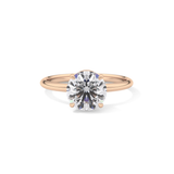 Round Solitaire Lab Grown Diamond Engagement Ring