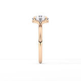 Round Solitaire Lab Grown Diamond Engagement Ring