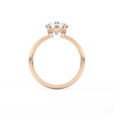Round Solitaire Lab Grown Diamond Engagement Ring