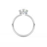 Round Solitaire Lab Grown Diamond Engagement Ring