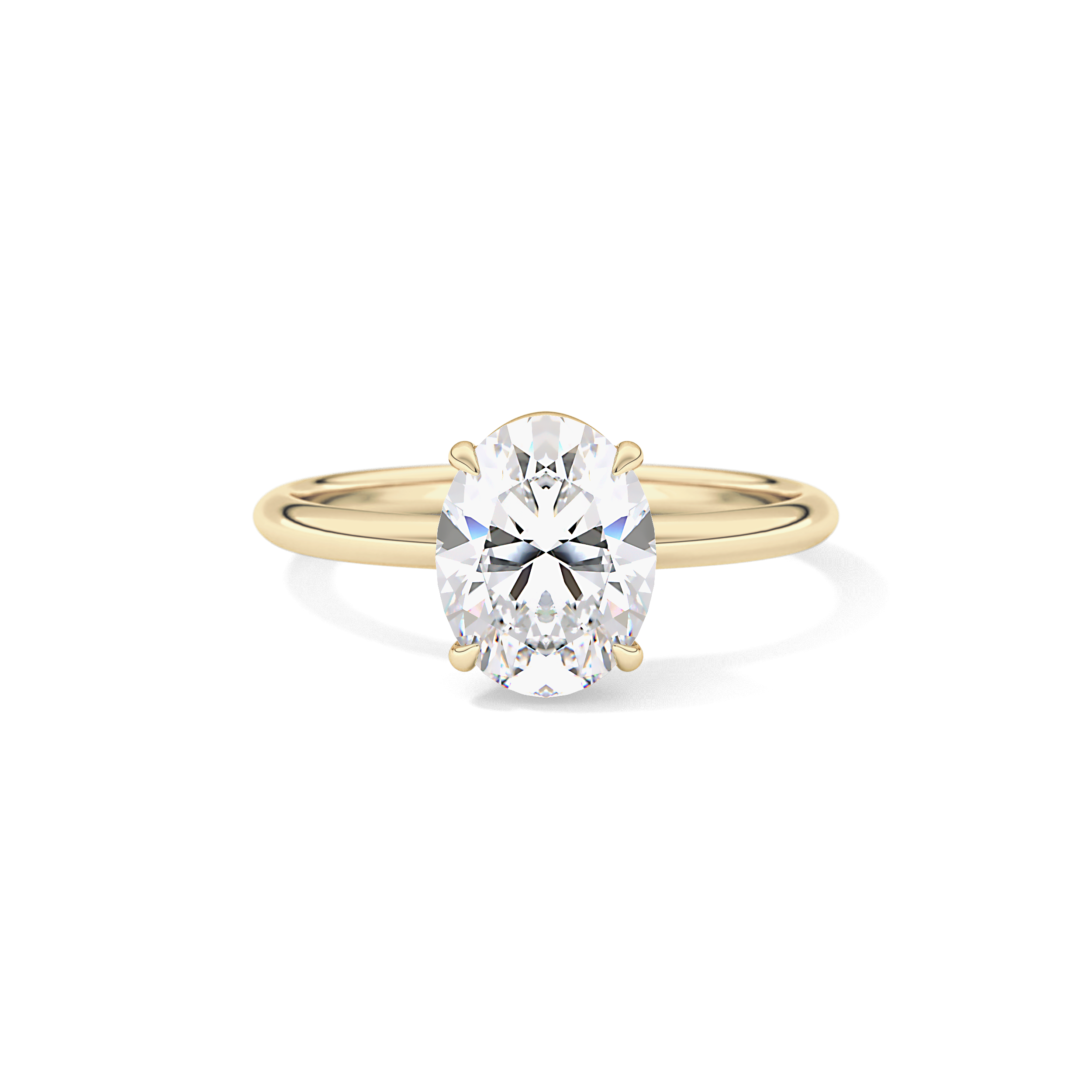 Oval Solitaire Lab Grown Diamond Engagement Ring