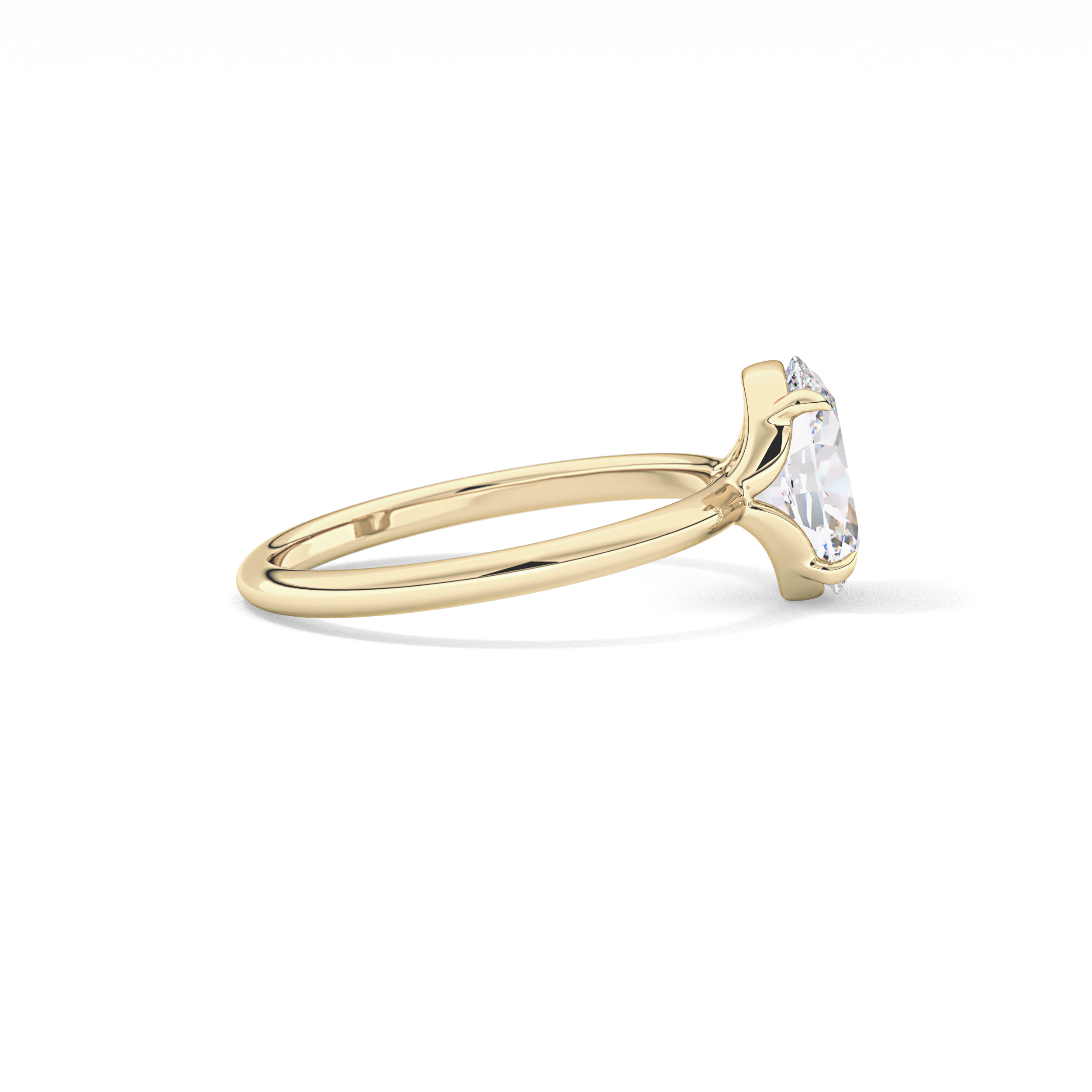 Oval Solitaire Lab Grown Diamond Engagement Ring