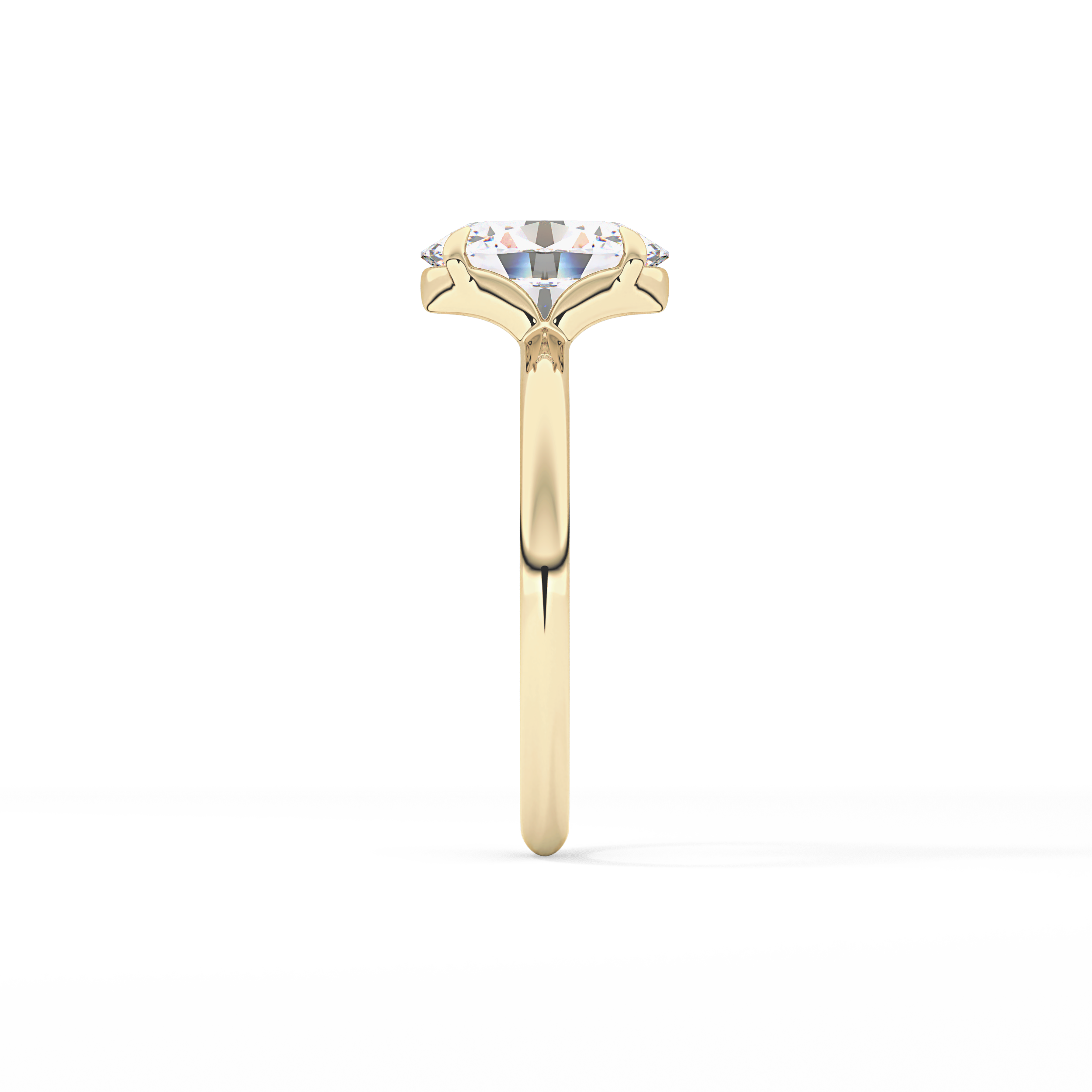 Oval Solitaire Lab Grown Diamond Engagement Ring