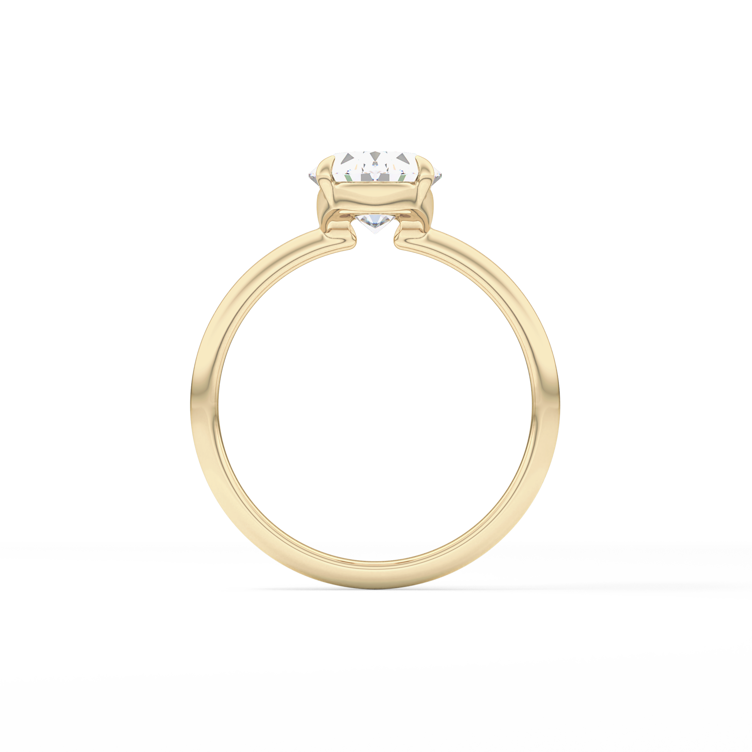 Oval Solitaire Lab Grown Diamond Engagement Ring