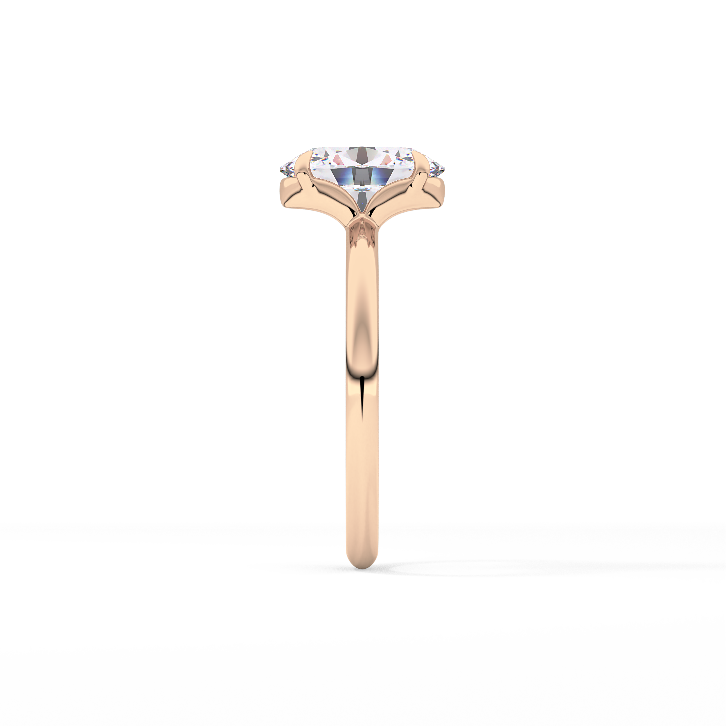 Oval Solitaire Lab Grown Diamond Engagement Ring
