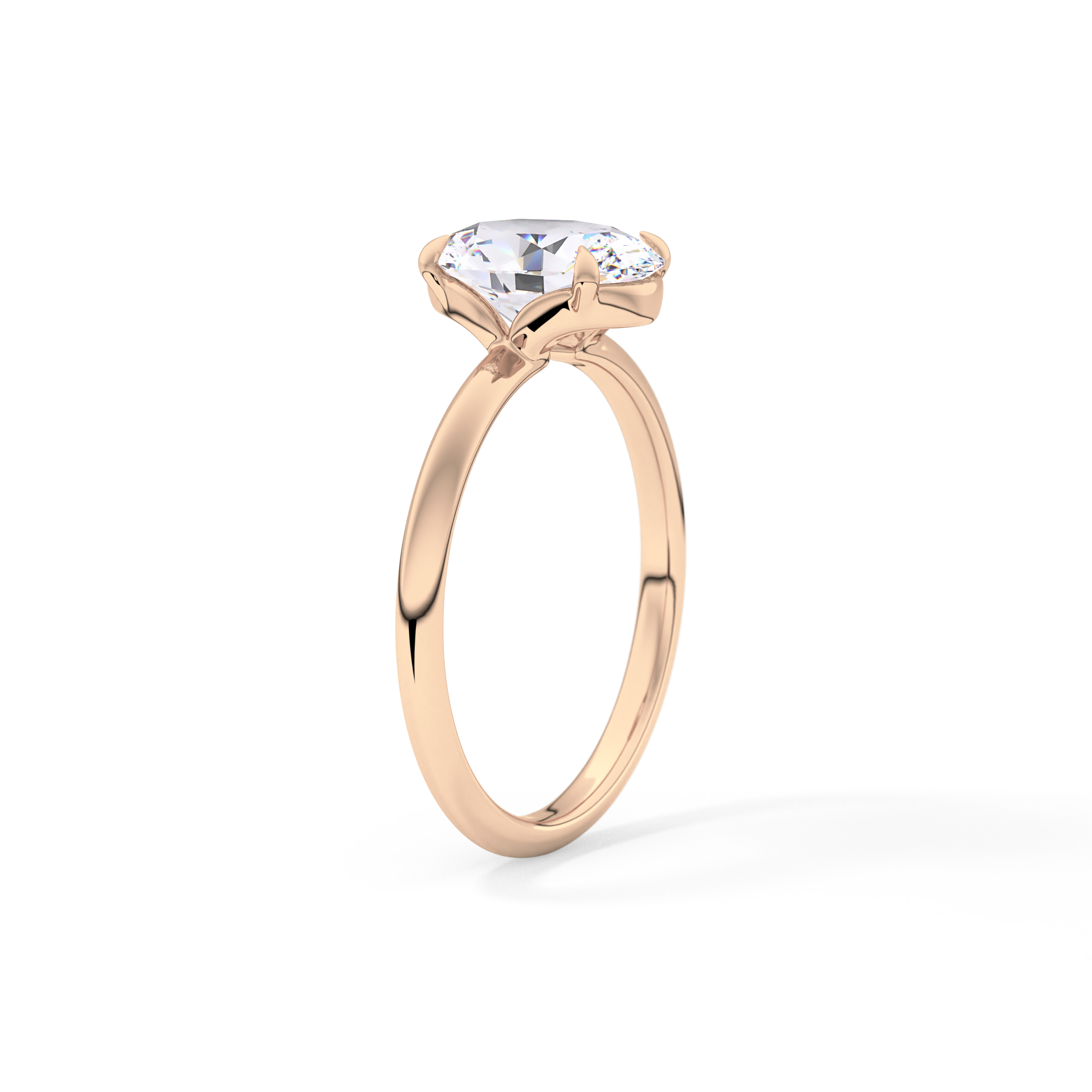 Oval Solitaire Lab Grown Diamond Engagement Ring