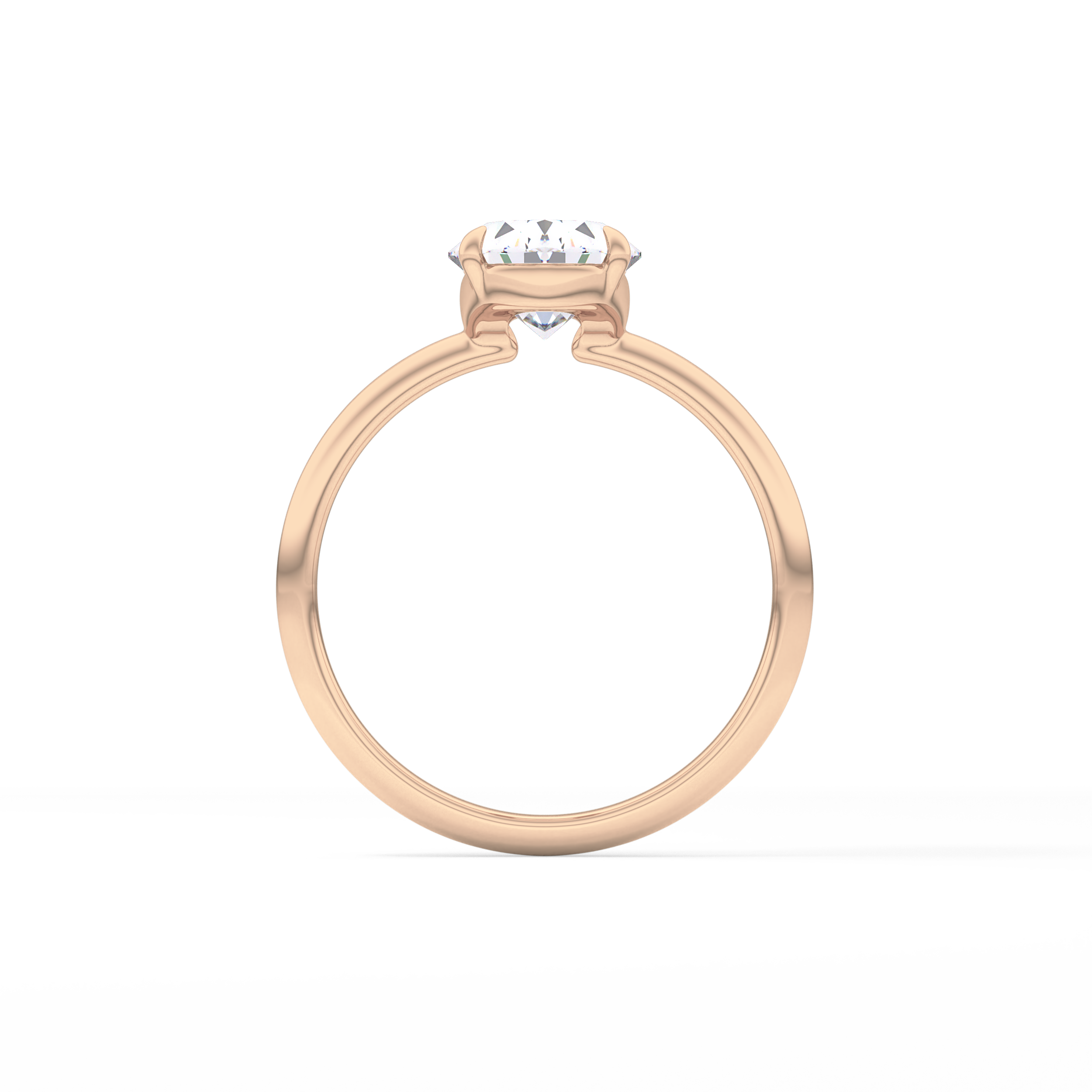 Oval Solitaire Lab Grown Diamond Engagement Ring