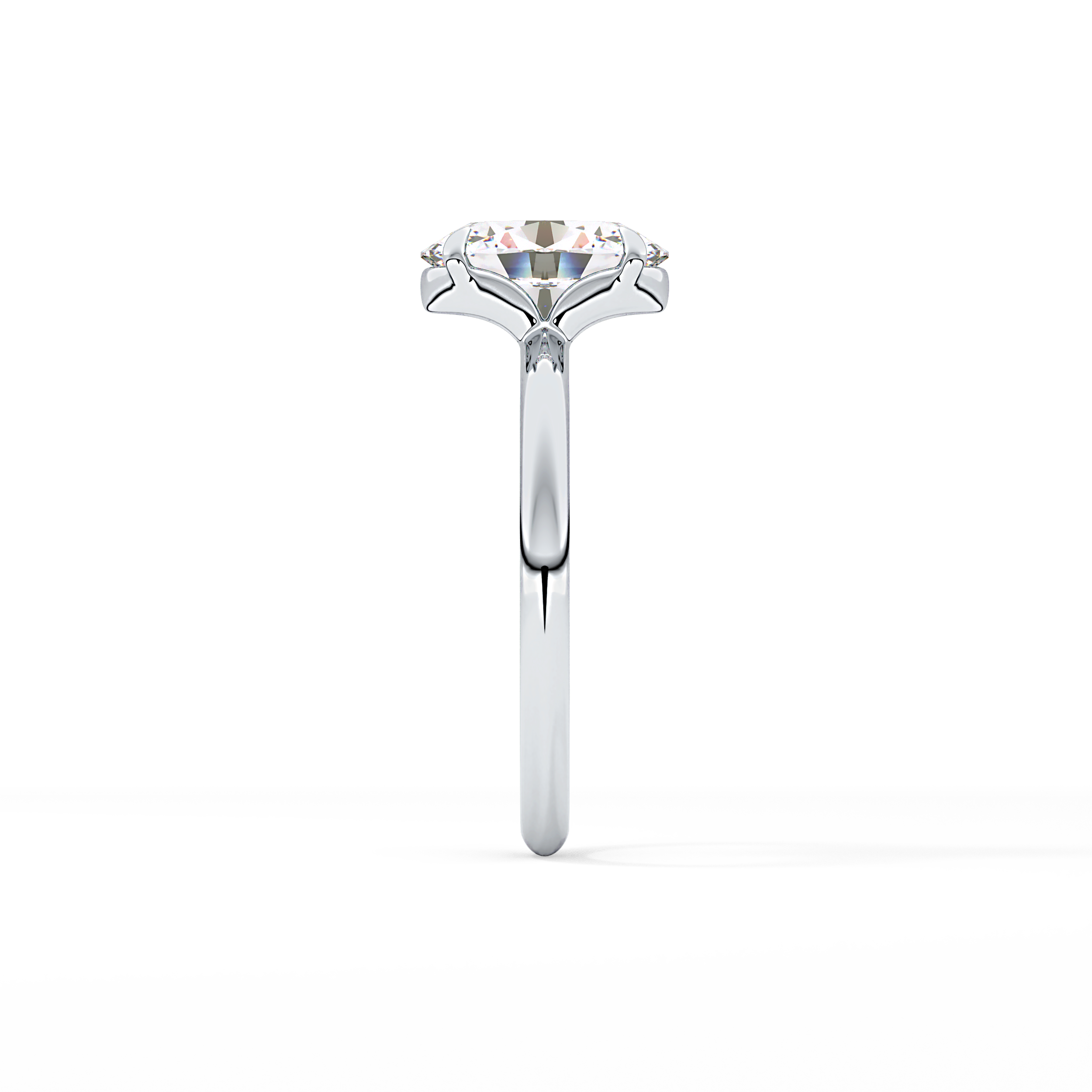 Oval Solitaire Lab Grown Diamond Engagement Ring