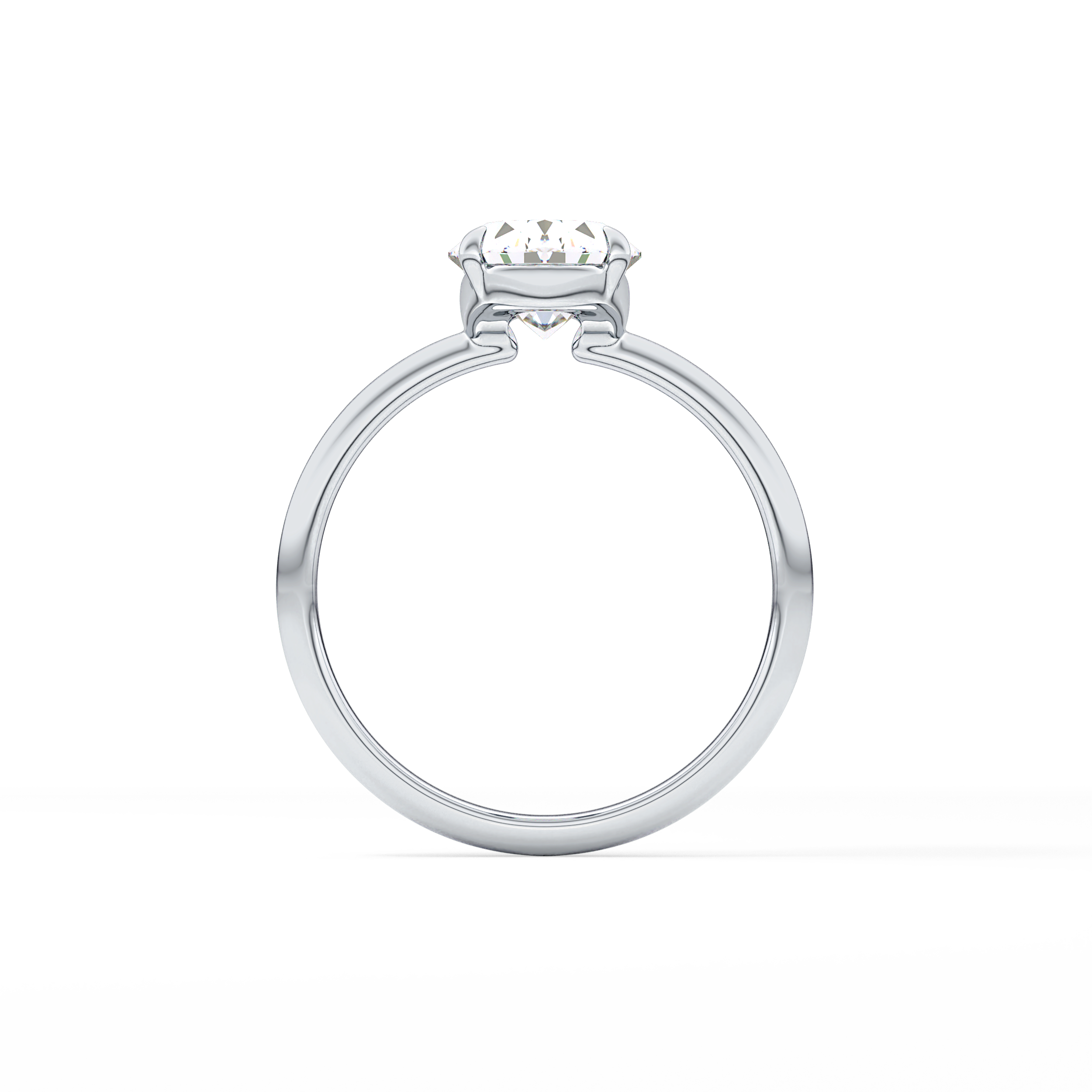 Oval Solitaire Lab Grown Diamond Engagement Ring
