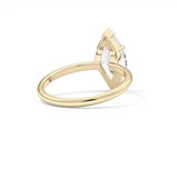 Oval Solitaire Bezel Lab Grown Diamond Engagement Ring