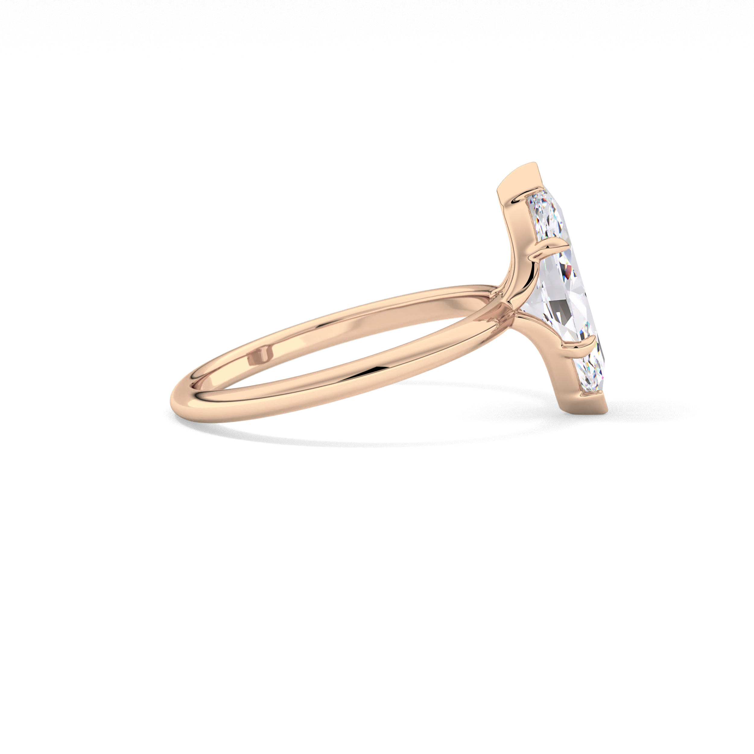Marquise Solitaire Lab Grown Diamond Engagement Ring
