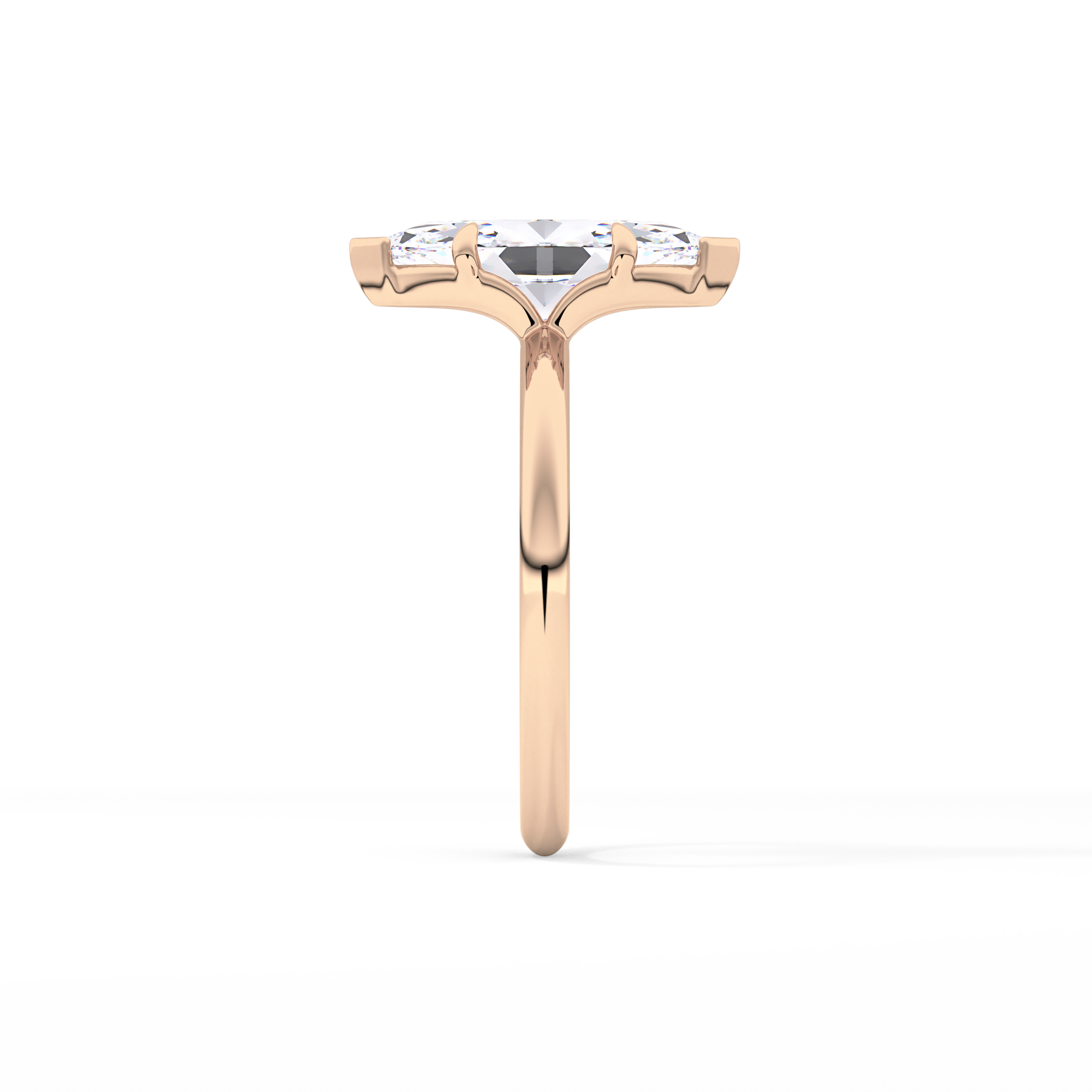 Marquise Solitaire Lab Grown Diamond Engagement Ring