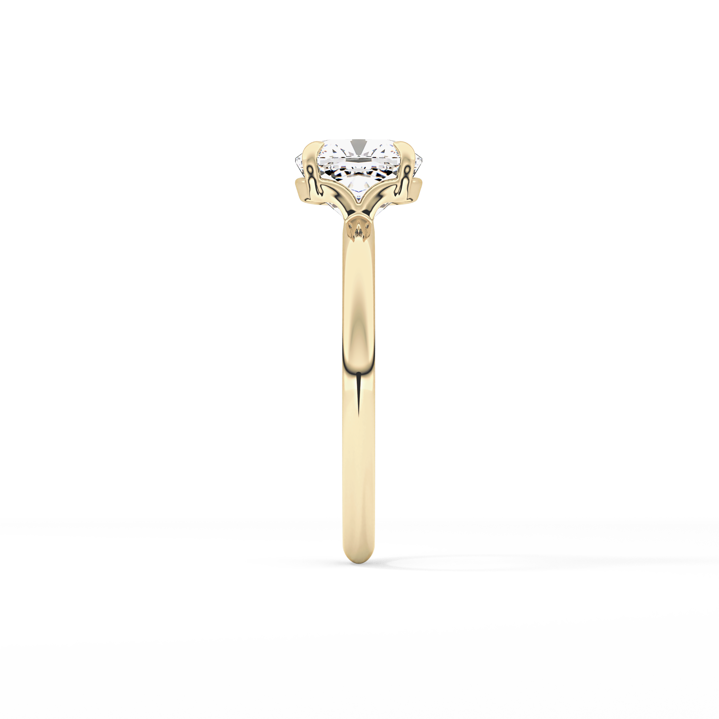 Cushion Solitaire Lab Grown Diamond Engagement Ring