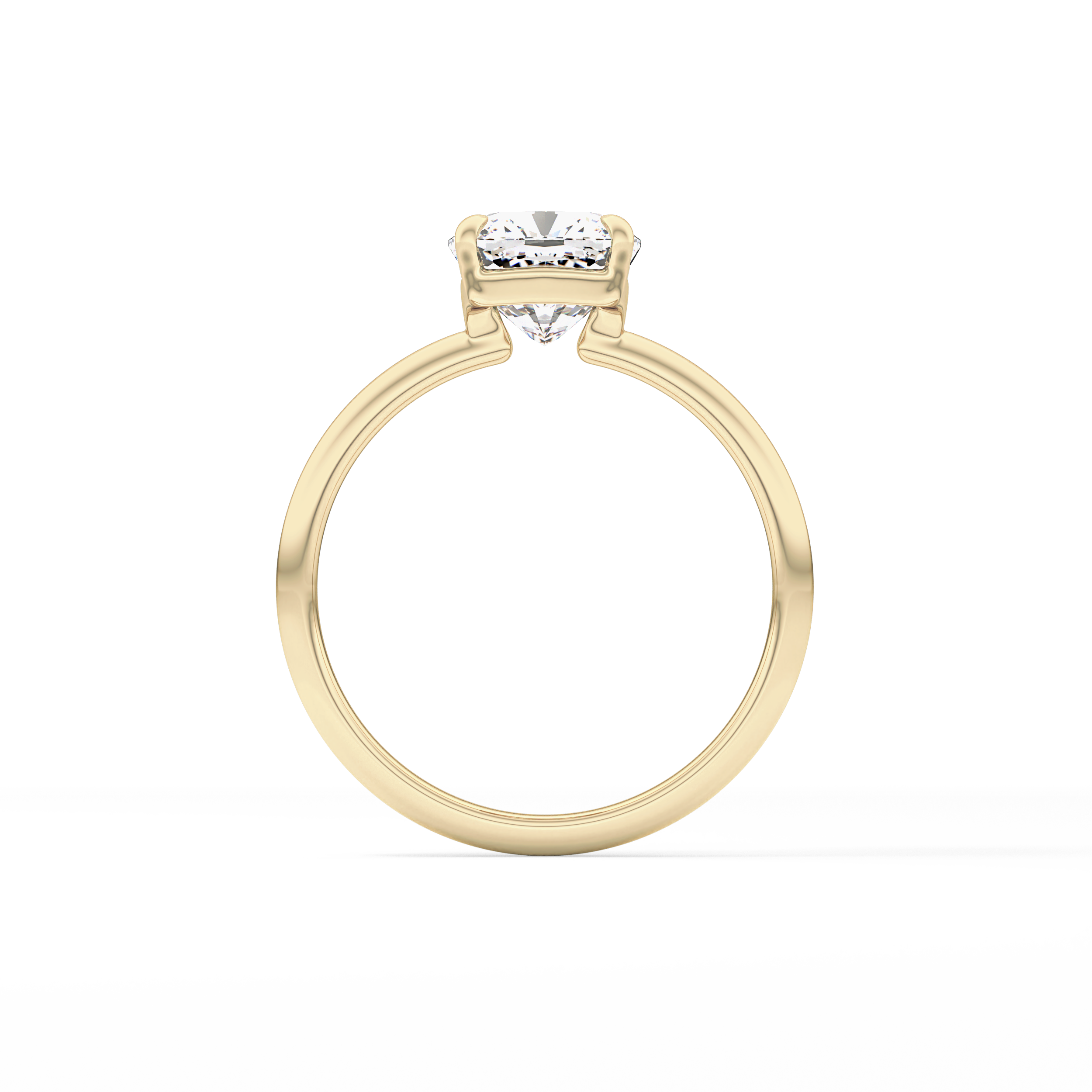 Cushion Solitaire Lab Grown Diamond Engagement Ring