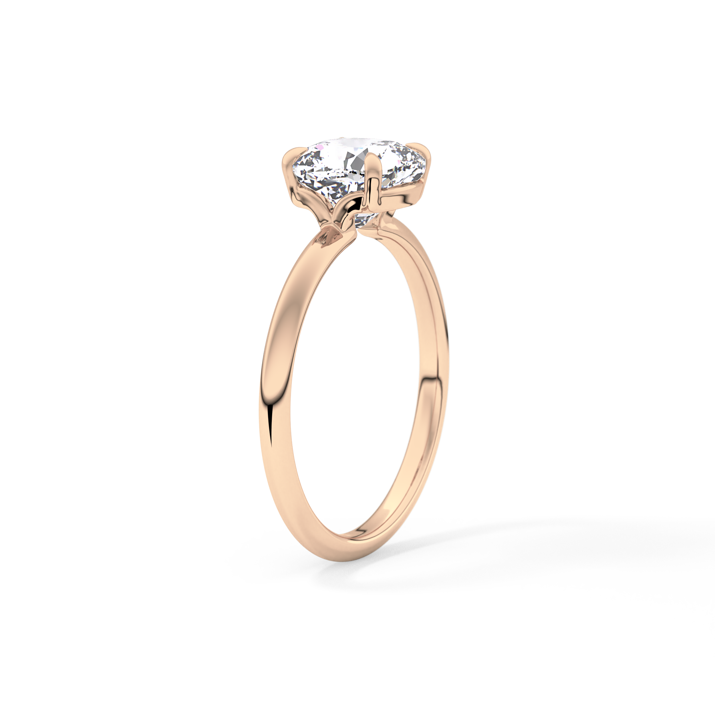 Cushion Solitaire Lab Grown Diamond Engagement Ring
