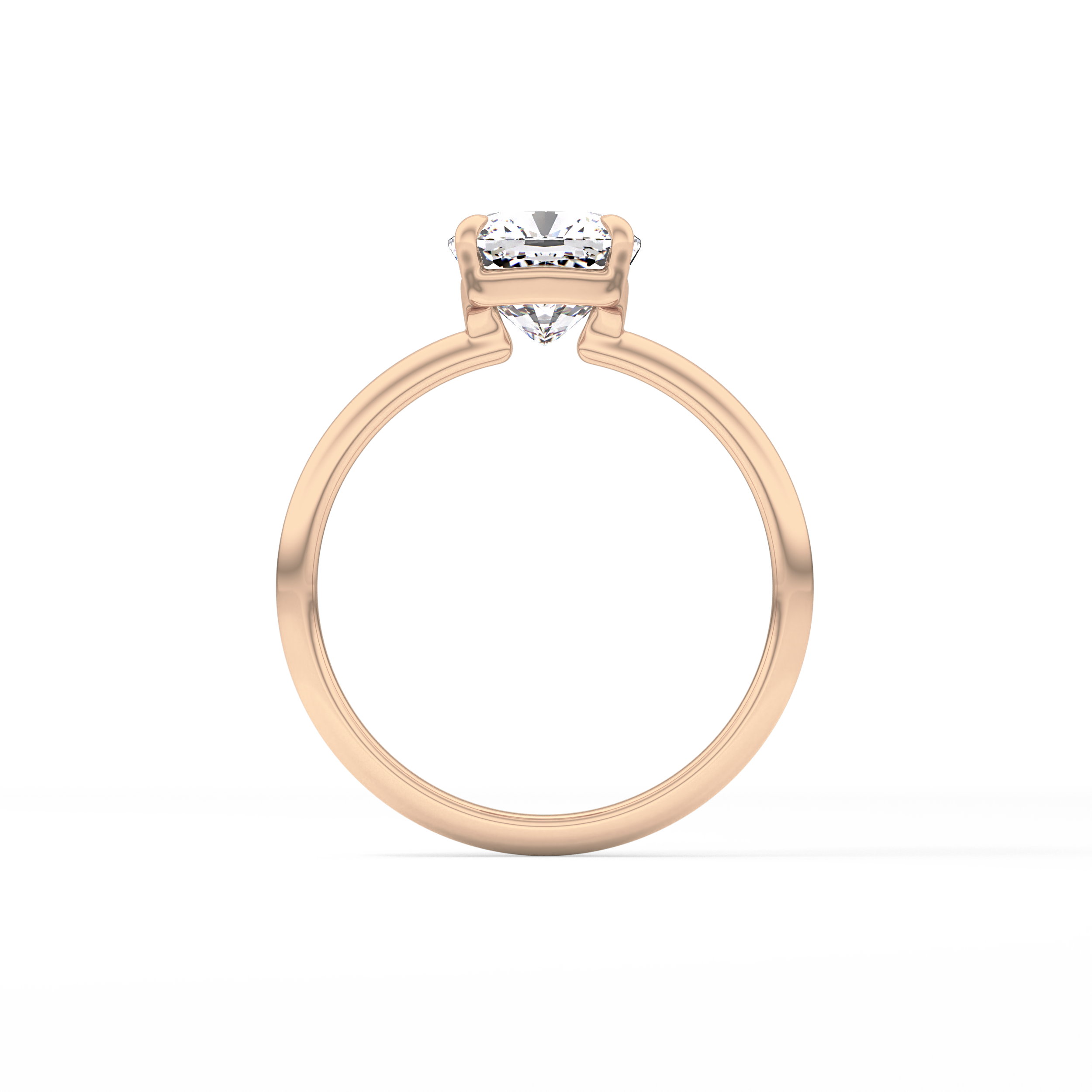 Cushion Solitaire Lab Grown Diamond Engagement Ring