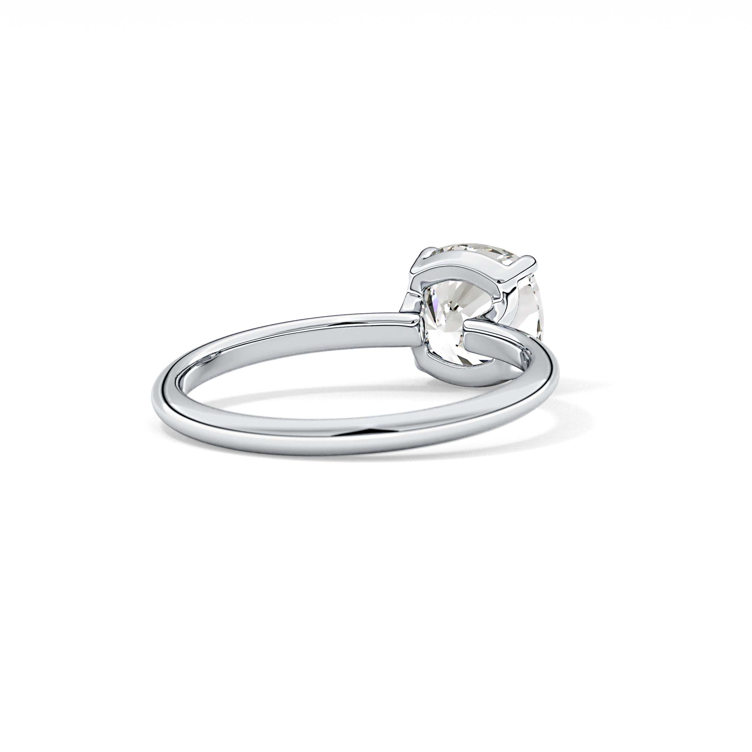 Cushion Solitaire Lab Grown Diamond Engagement Ring