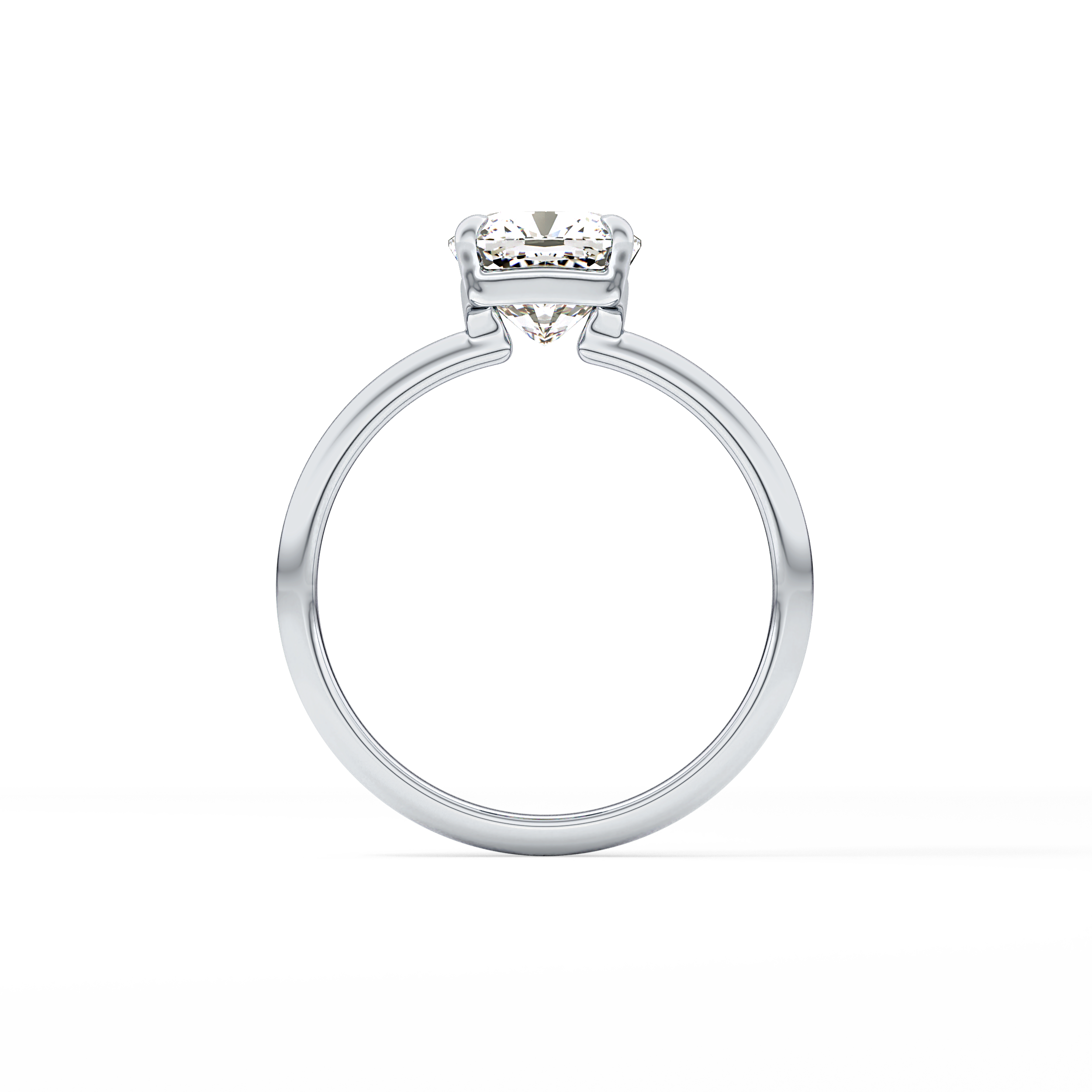 Cushion Solitaire Lab Grown Diamond Engagement Ring