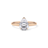 Pear Solitaire Lab Grown Diamond Engagement Ring