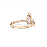 Pear Solitaire Lab Grown Diamond Engagement Ring