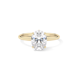 Oval Hidden Halo Lab Grown Diamond Engagement Ring