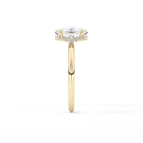 Oval Hidden Halo Lab Grown Diamond Engagement Ring