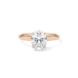 Oval Hidden Halo Lab Grown Diamond Engagement Ring