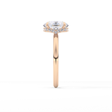 Oval Hidden Halo Lab Grown Diamond Engagement Ring