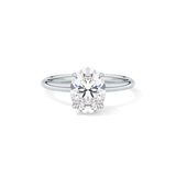 Oval Hidden Halo Lab Grown Diamond Engagement Ring