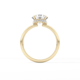 Round Hidden Halo Lab Grown Diamond Engagement Ring