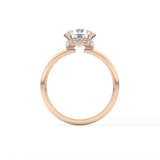 Round Hidden Halo Lab Grown Diamond Engagement Ring