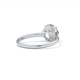 Round Hidden Halo Lab Grown Diamond Engagement Ring