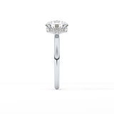 Round Hidden Halo Lab Grown Diamond Engagement Ring