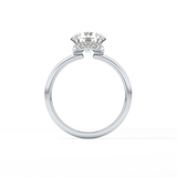 Round Hidden Halo Lab Grown Diamond Engagement Ring