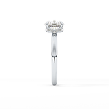 Cushion Hidden Halo Lab Grown Diamond Engagement Ring