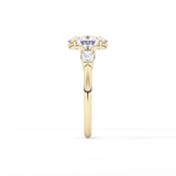 Oval Three Stone Lab Grown Diamond Engagement Ring