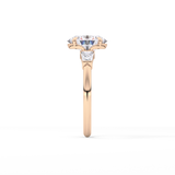 Oval Three Stone Lab Grown Diamond Engagement Ring