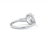 Oval Three Stone Lab Grown Diamond Engagement Ring