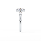 Oval Three Stone Lab Grown Diamond Engagement Ring