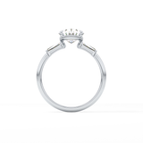 Oval Three Stone Lab Grown Diamond Engagement Ring